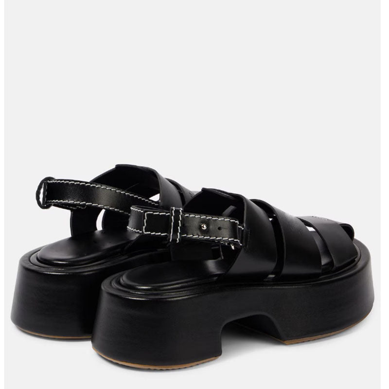Dame Chunky Platform Slingback Sandaler Stilla