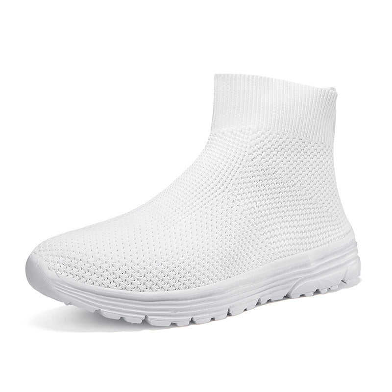 Herrer Let Strik Højskaft Sneakers Stilla