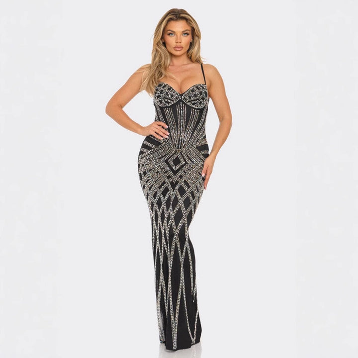 Dame Pailletten Bodycon Aftenkjole Stilla