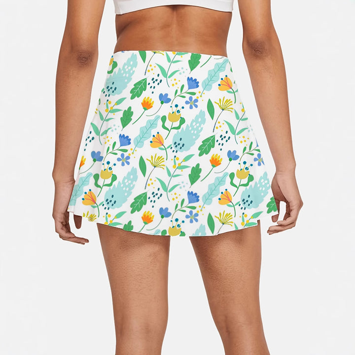 Dame Floral Aktiv Skort Stilla