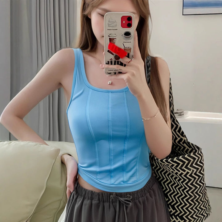 Damer figursyet Crop-Top Stilla
