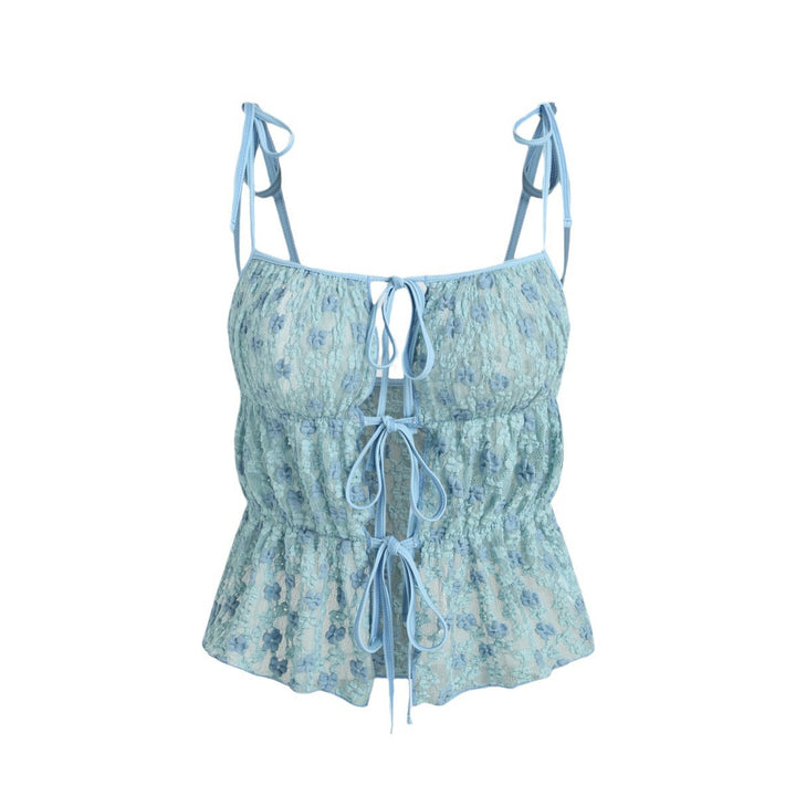 Femme Spids Kant Crop Top Badedragt Stilla