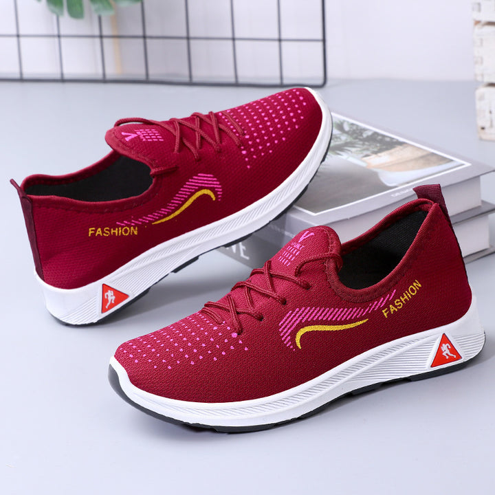 Femme Fashion-Forward Letvægt Sport Sneakers med Åndbart Mesh-Ovenmateriale Stilla