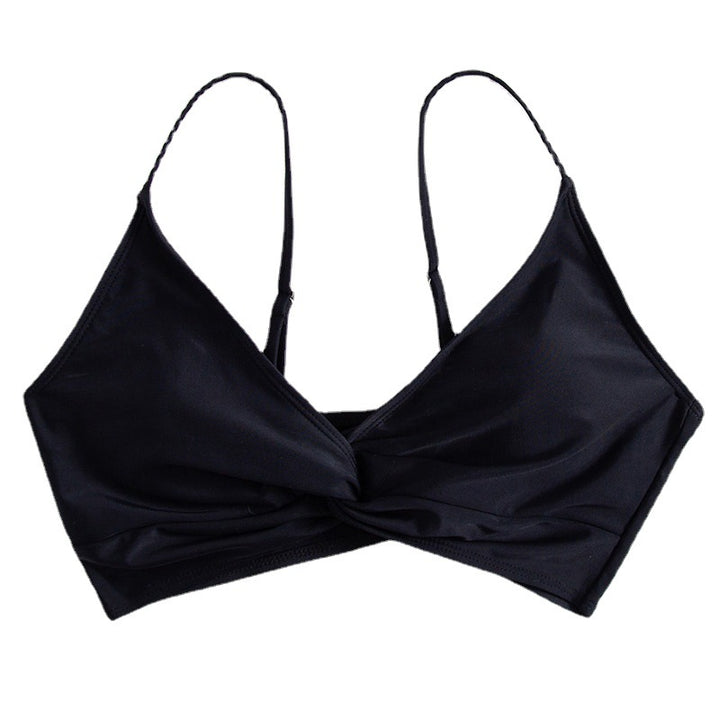 Dame Triangel-Bikinioberdel med elegant knude og justerbare stropper Stilla