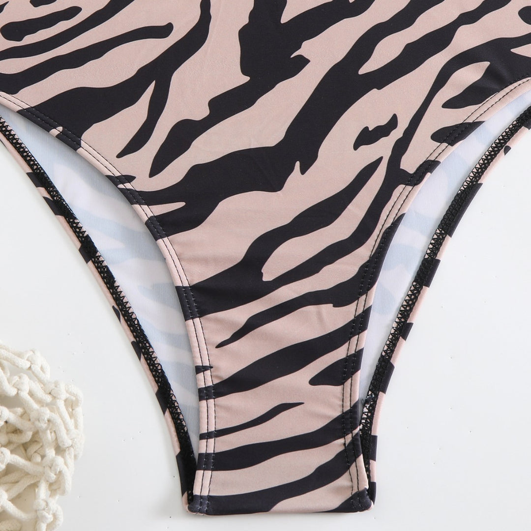Dame High-Neck Zip-Up Badedragt Stilla