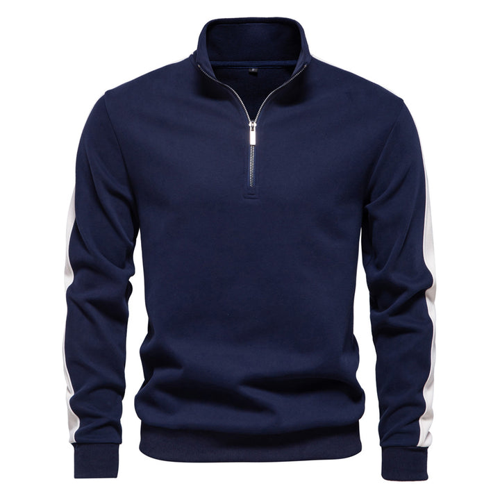 Herre fleecepullover med moderne halvlynlås og innovativt design Stilla