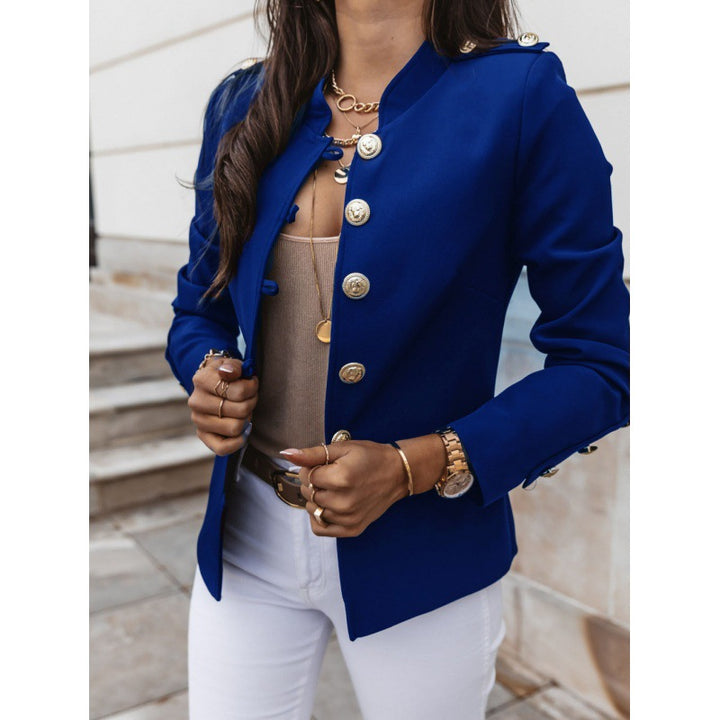 Dame mode Blazerjakke med skinnende knapper og elegant pasform Stilla
