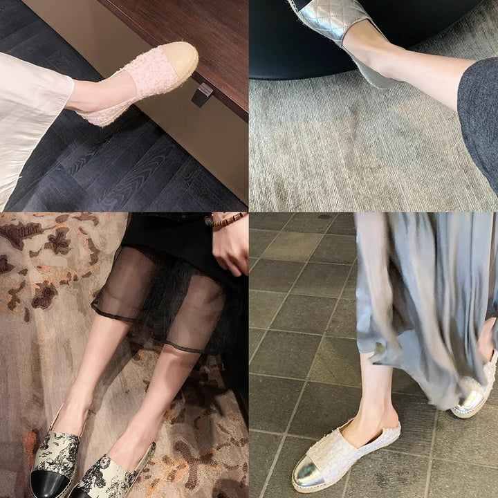 Dame Paillet-besatte Espadrilles Slip-On Sko Stilla