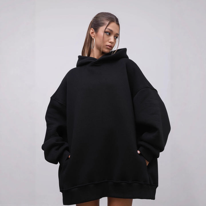 Dame Oversized Hættepullover Stilla