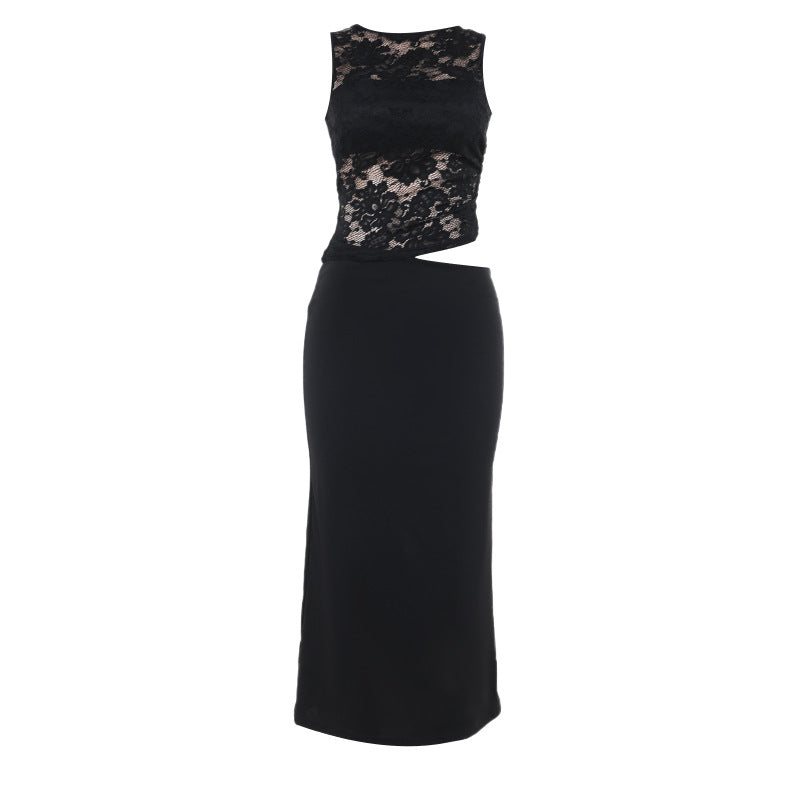 Kvinder Elegant Cut-Out Blonde Maxikjole Stilla
