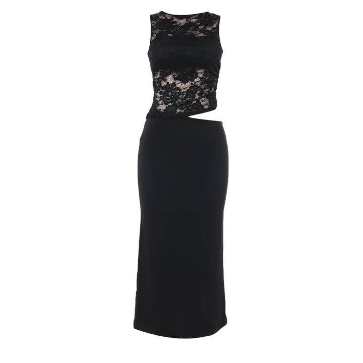 Kvinder Elegant Cut-Out Blonde Maxikjole Stilla