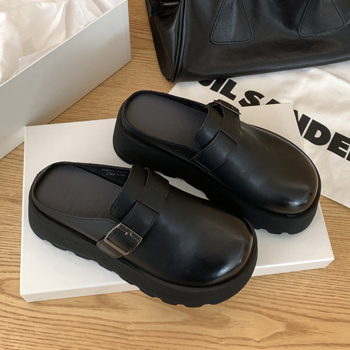 Femme Stilfulde Clog Slip-Ons med Justerbar Rem Stilla