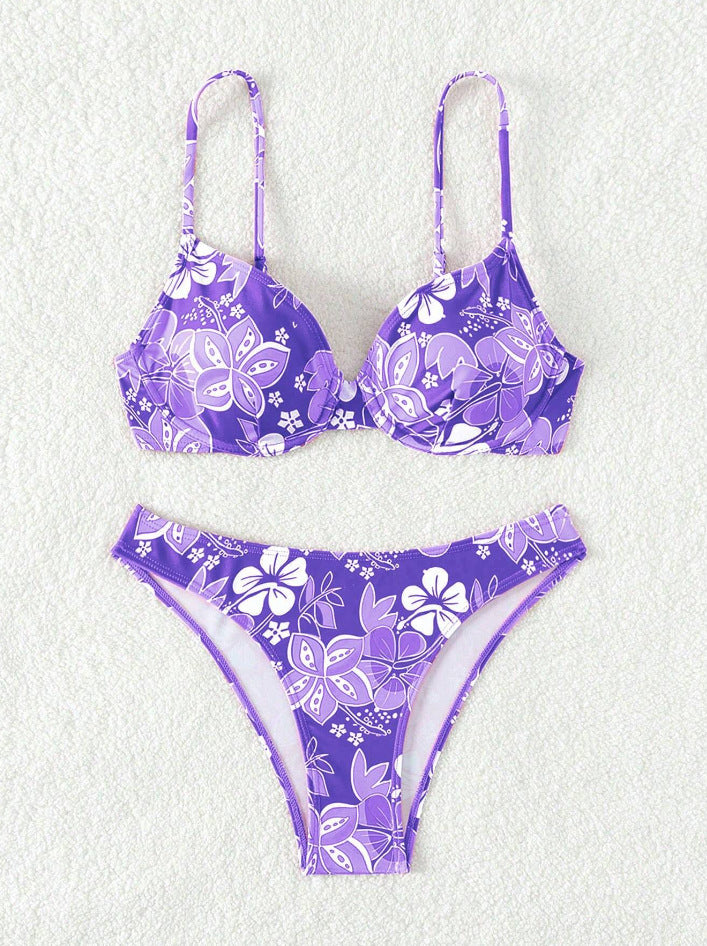 Dame blomster mønster bikini sæt Stilla