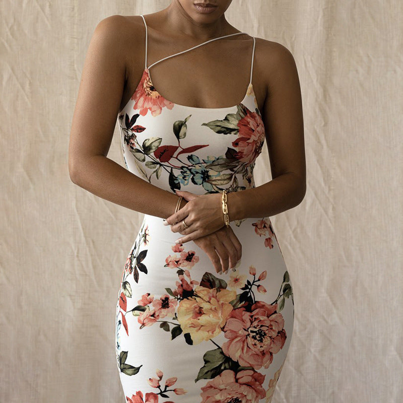 Femme Bodycon Floral Slip Kjole Stilla