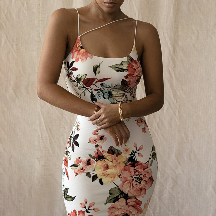 Femme Bodycon Floral Slip Kjole Stilla