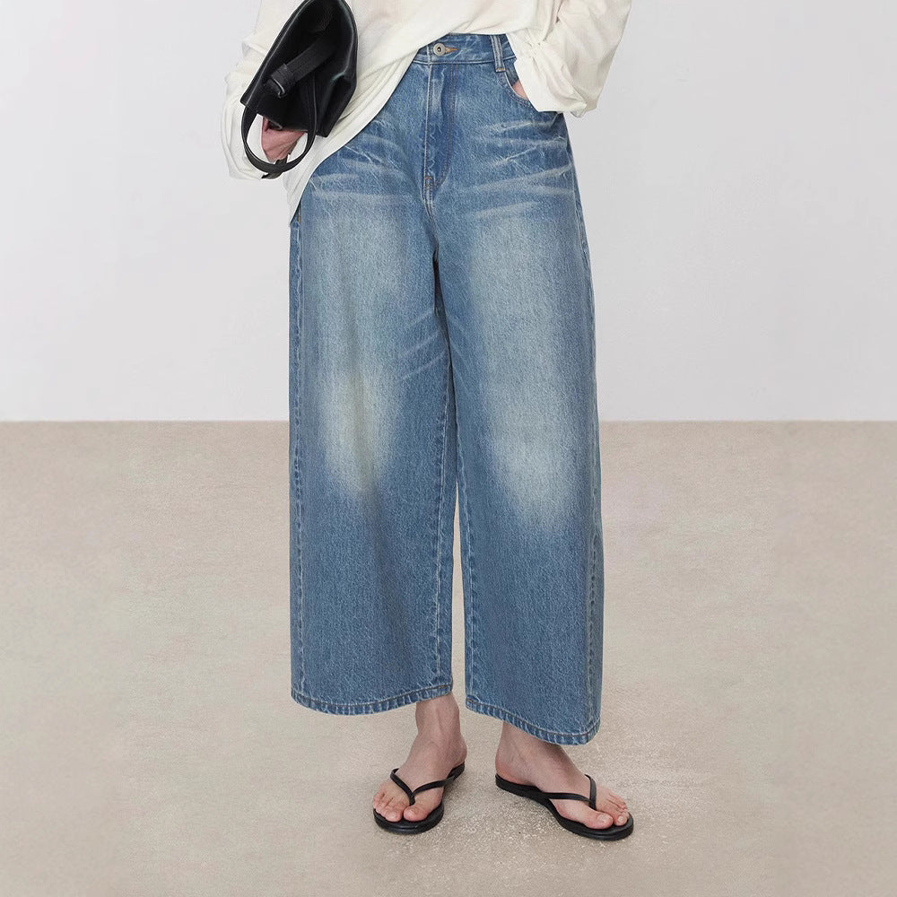 Dame brede jeans i moderne snit Stilla