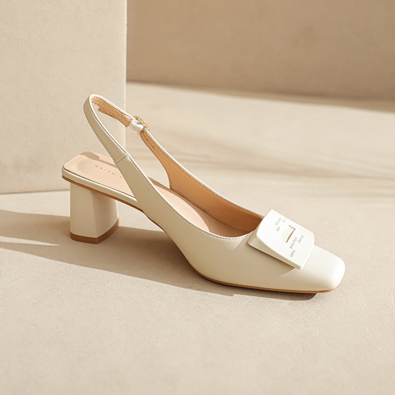 Damer Slingback-hæle med elegant blokhælsdesign Stilla