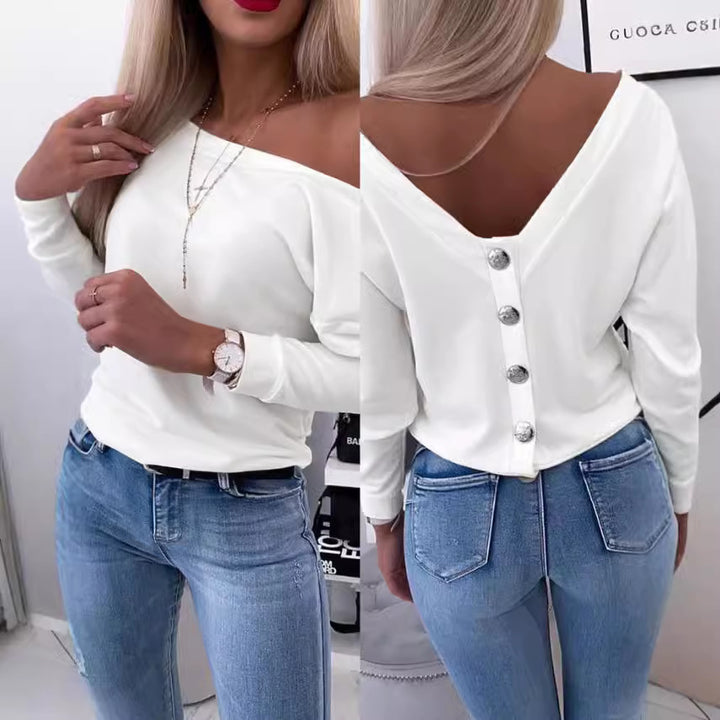 Dame Off-Shoulder Behagelig Sweatshirt Stilla
