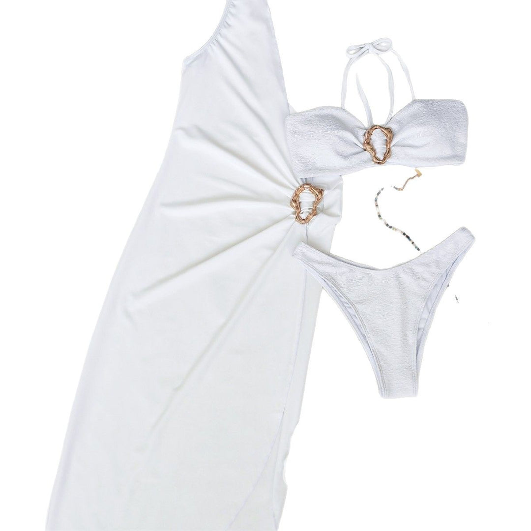 Dame bademode-sæt med afslappet cover-up og elegante detaljer Stilla