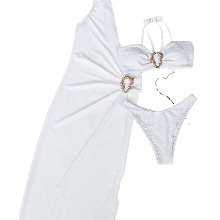 Dame bademode-sæt med afslappet cover-up og elegante detaljer Stilla