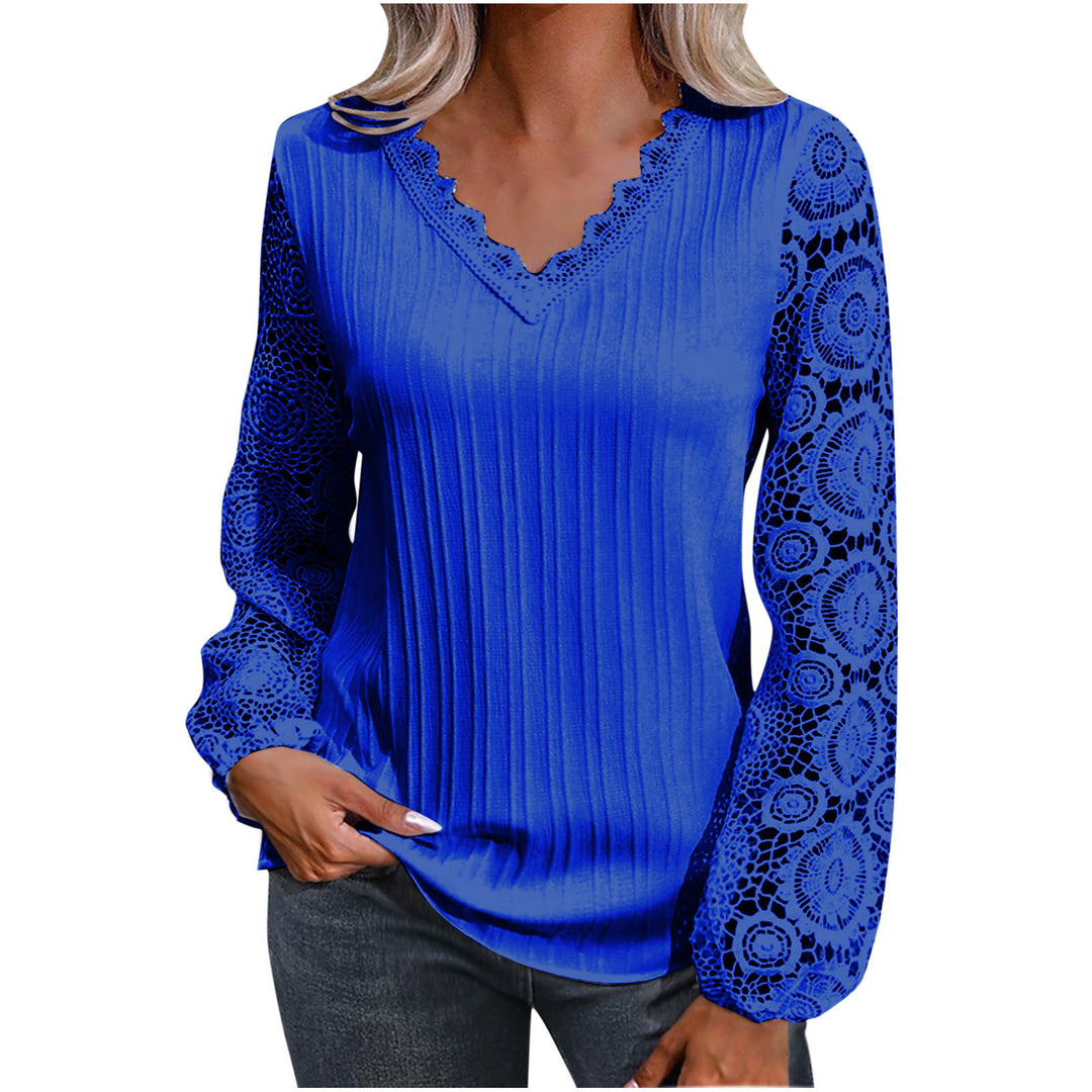 Dame trendy Bluse med spidser Stilla