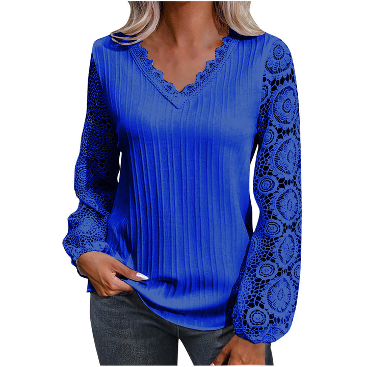 Dame trendy Bluse med spidser Stilla