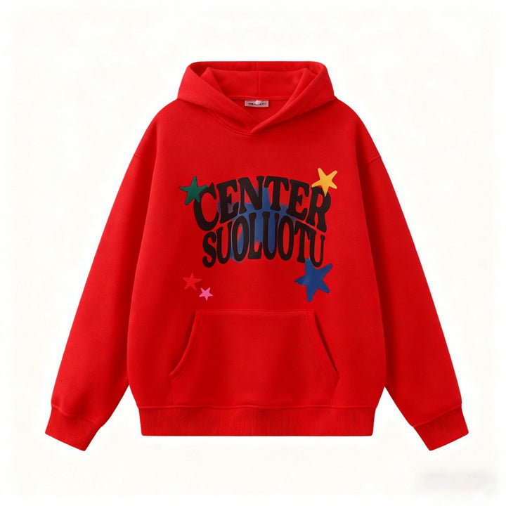 Kvinders hoodie med kreativt print Skovae