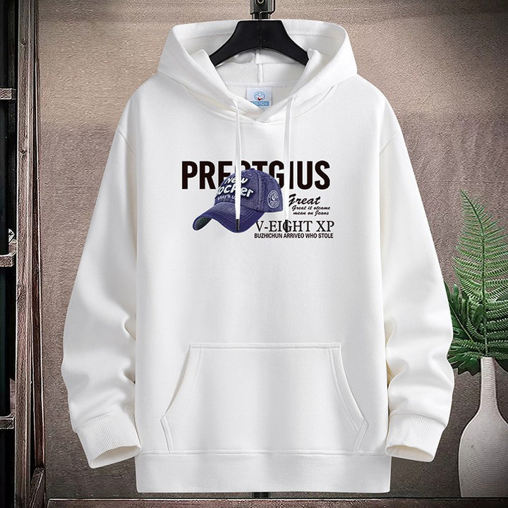 Dame Hoodie med kreativt grafisk design og praktiske kængurulommer Skovae