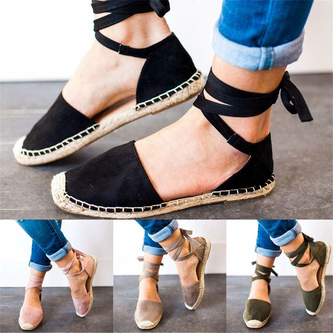 Dame Elegante og afslappede Espadrilles med bindbare remme Stilla