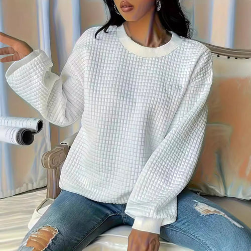 Dame Casual Oversized Pullover med struktureret design Stilla