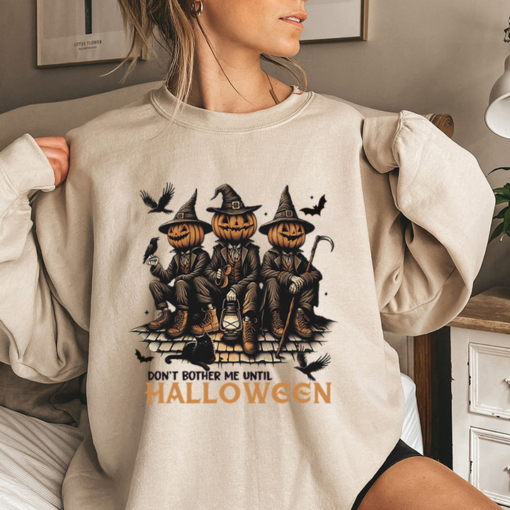 Kvinders sweatshirt med sæsonbestemt Halloween-motiv og afslappet pasform Stilla