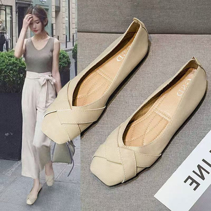 Dame Ballerinas med elegant knude-design og komfortabel indersål Stilla