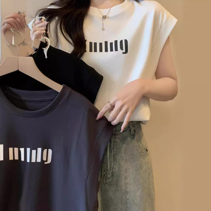 Femme Relaxed Fit Grafik Muskel Tee Stilla