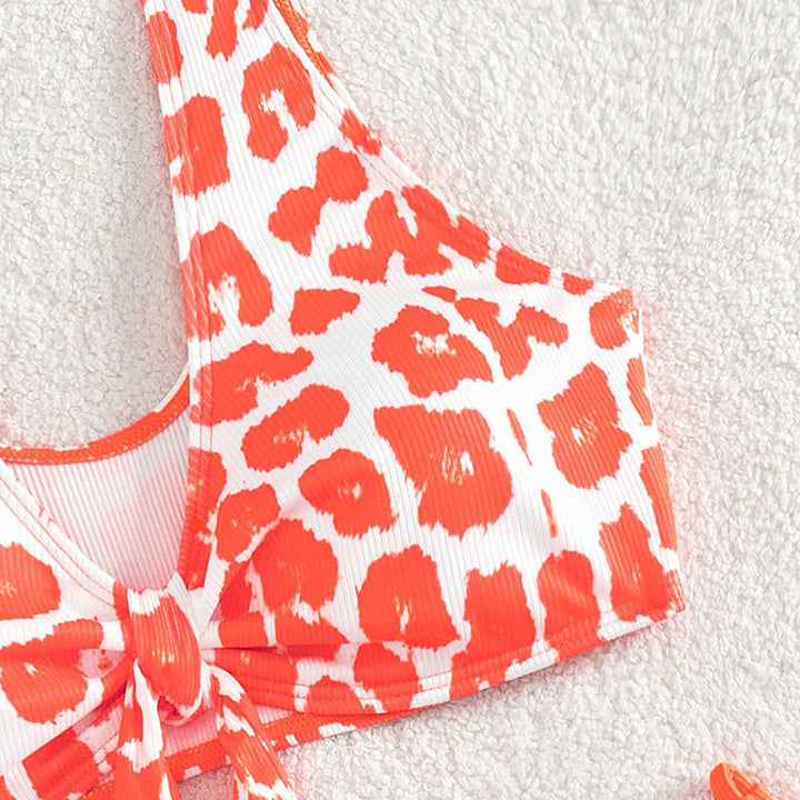Dame Tie-Front High-Cut Bikini Sæt Stilla