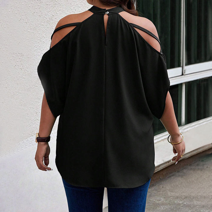 Dame skulderfri top med fashionable cut-out detaljer Stilla
