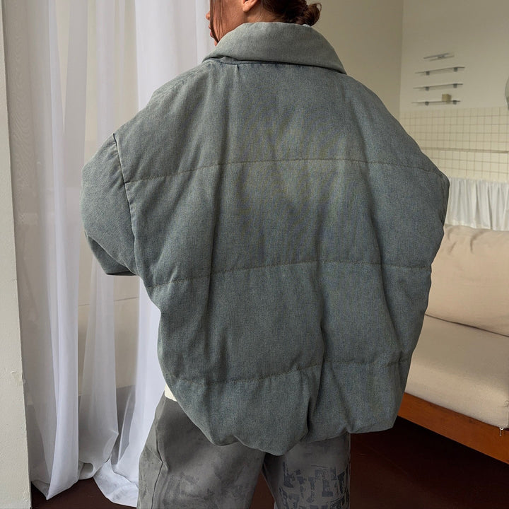 Kvinders Oversized Polstret Jakke med Høj Krave Stilla