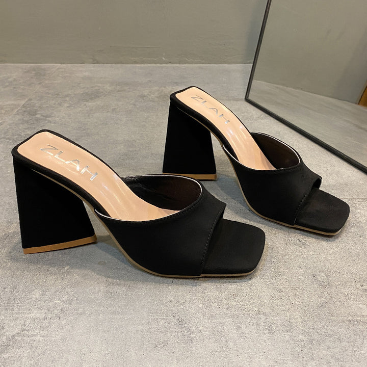 Dame Elegant Plateau-sandaler med bred rem og komfortabel blokkear Stilla