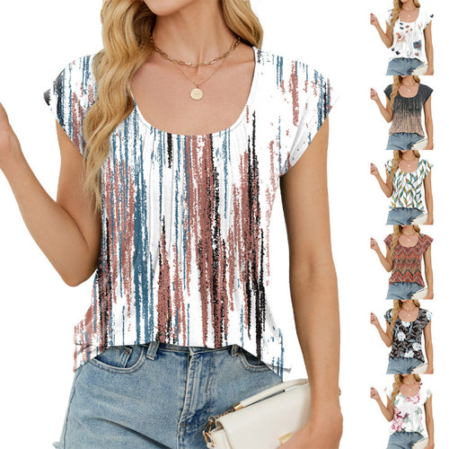 Dame Bohemian Inspireret Print Top Stilla