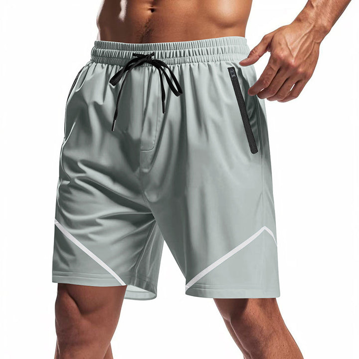 Herrer Sportlige Løber-shorts med sidelommer og elastisk talje Stilla
