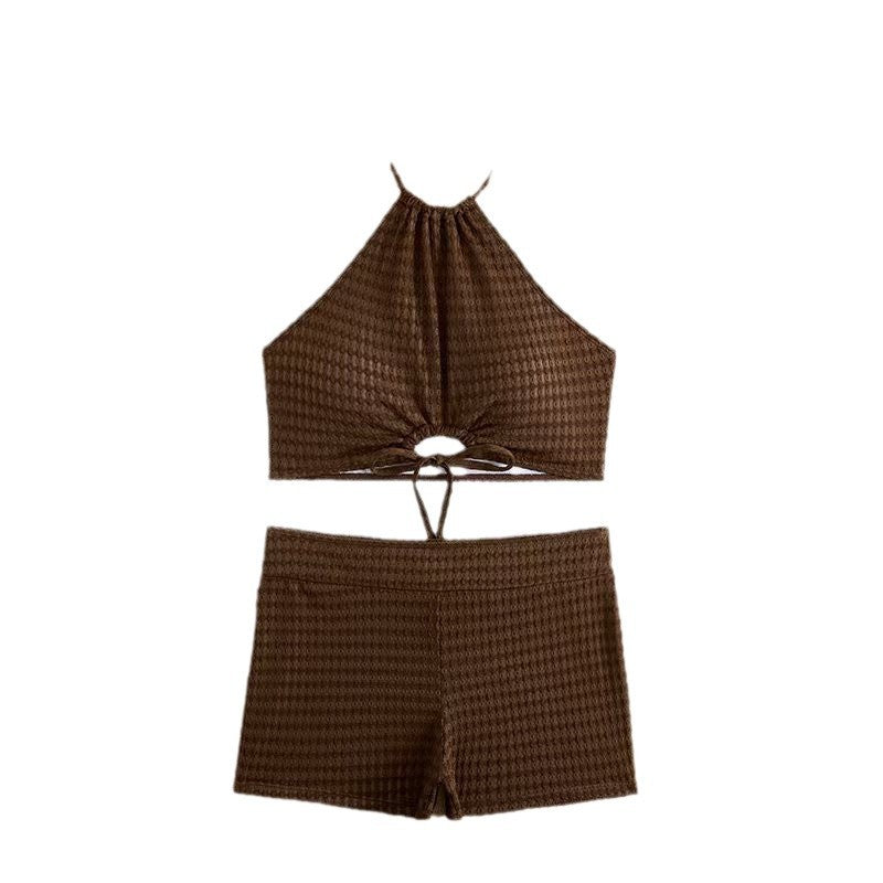 Dame Bustier-Bikini-sæt med stilfuldt cut-out-detalje og høj talje Stilla