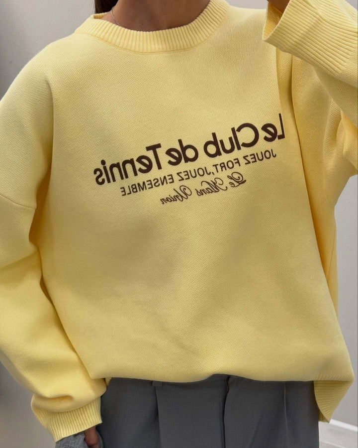 Kvinders afslappede tie-dye sweatshirt med dyb halsudskæring Stilla