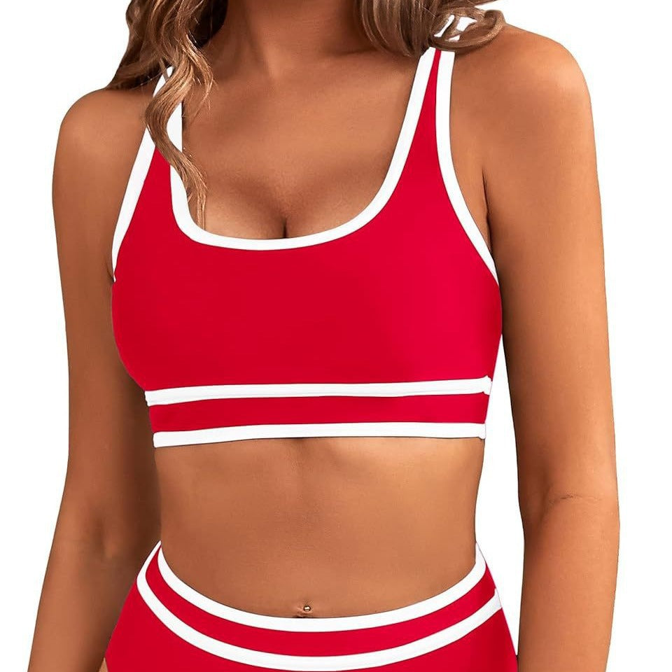 Dame Højskåret Sportbikini med ergonomisk design Stilla