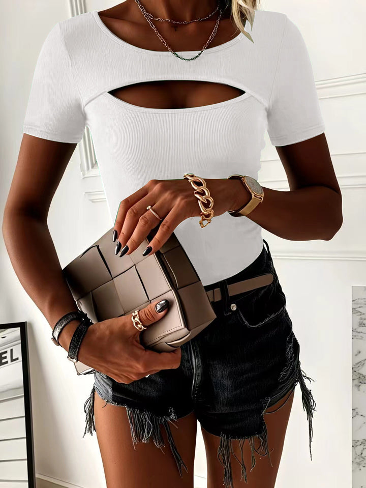 Dame Figurtilpasset overdel med cut-out-detaljer Stilla