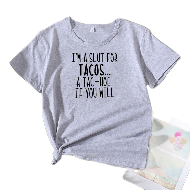 Dame Sjov Foodie Humor T-Shirt Stilla