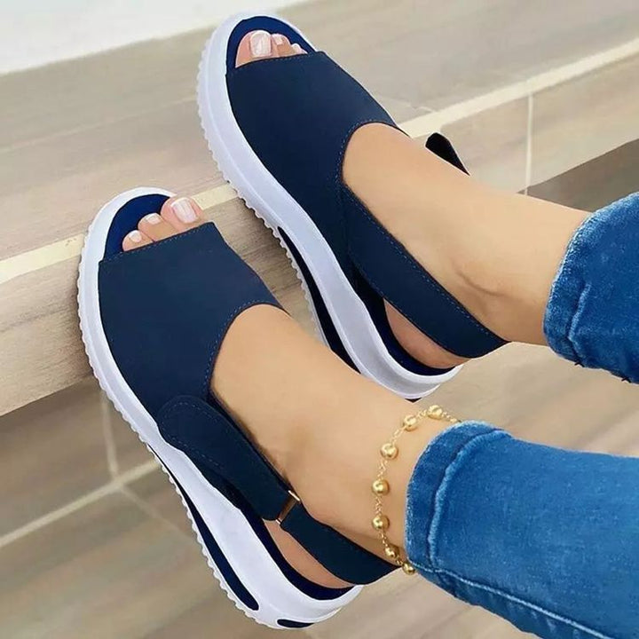 Dame Slip-On Sandaler med åben tåområde og skridsikker sål Stilla
