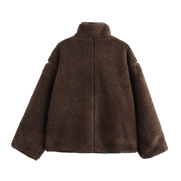 Femme Cozy Faux Shearling Jakke Stilla