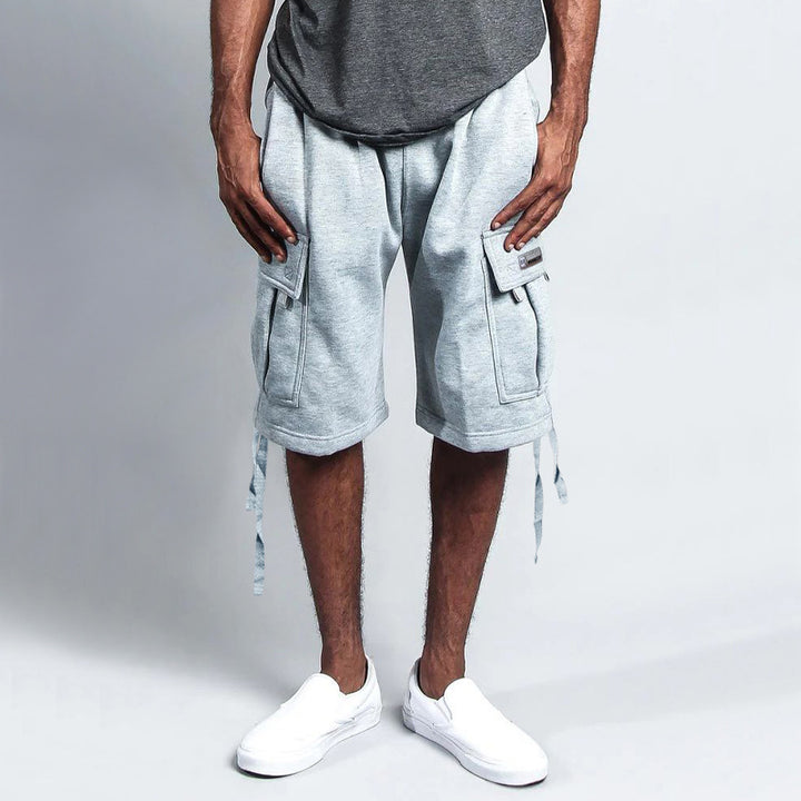 Herrer Cargo-shorts med praktiske lommer og justerbar snor Stilla