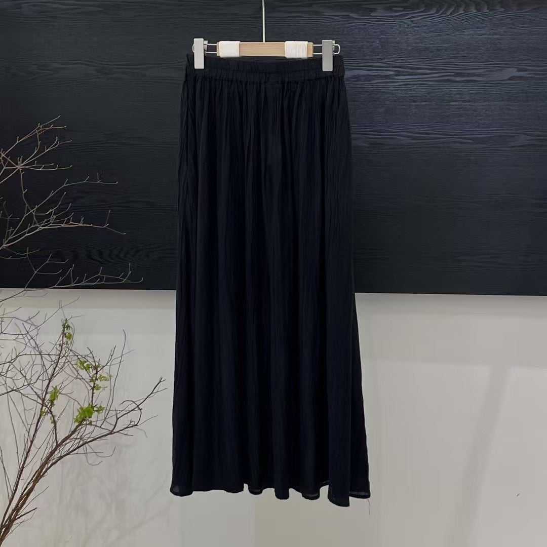 Femme Flydende Maxiskørt med Elastisk Talje Stilla