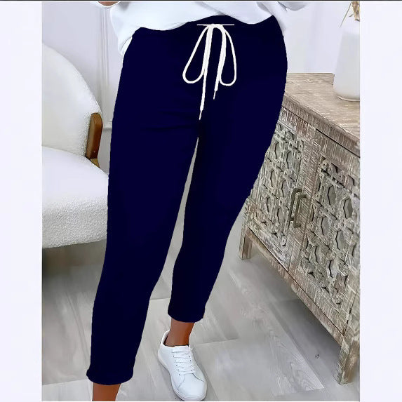 Dame afslappet joggingbukser med elastisk talje og justerbar snor Stilla