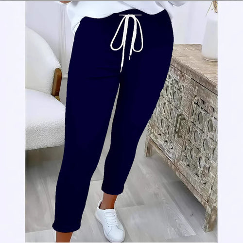 Dame afslappet joggingbukser med elastisk talje og justerbar snor Stilla